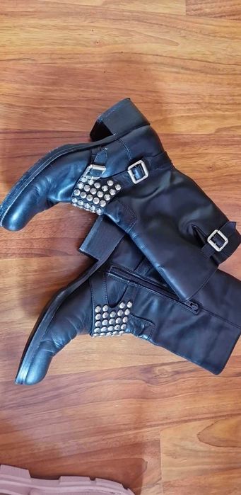 Cizme Biker Piele, marime 38.5-39
