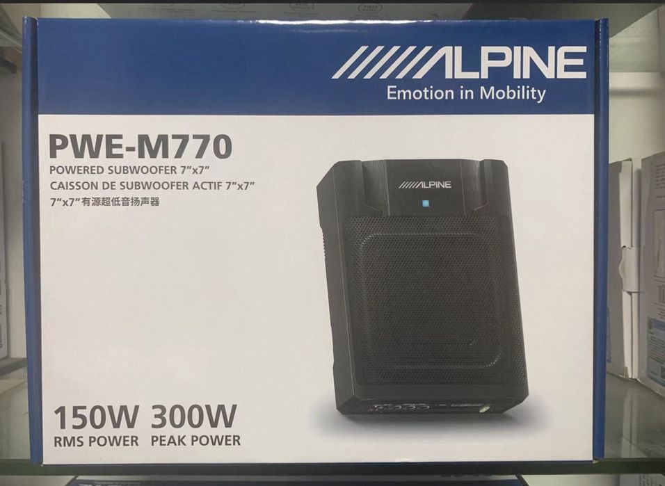 Cабвуфер под сиденье Alpine PWE-M770 активный