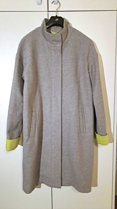 Светлосиво палто без хастар Only