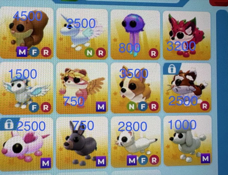 Петы из игры адопт ми