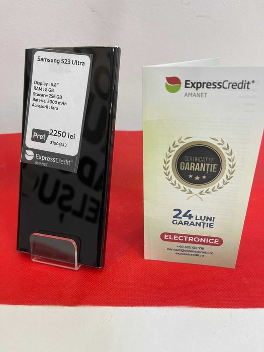 (Ag43) Samsung S23 Ultra 8GB 256GB b3790 2 Ani Baterie!
