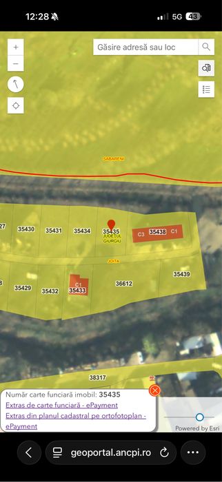 Teren intravilan 400 mp – Satul Olandez, Bâcu (Joița) | Acces din Șoseaua Săbăreni