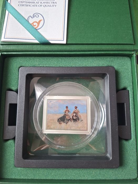 Монета"Ангиме"серебро