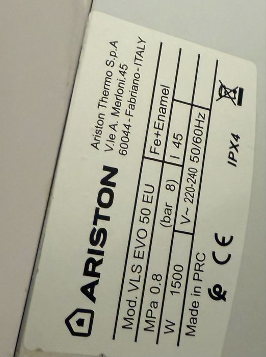 Boiler electric Ariston Velis Evo 50 EU – 50L, design slim