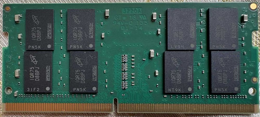 Crucial 16GB DDR4 3200MHz SODIMM CL22 памет за лаптоп