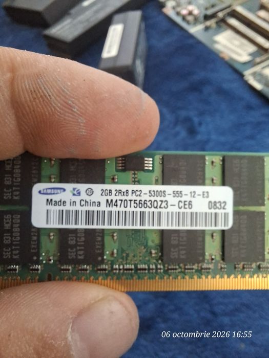 Memorii RAM laptop DDR2 / DDR3 SO-DIMM – Samsung, Crucial, Kingston – 1GB 2GB 4GB