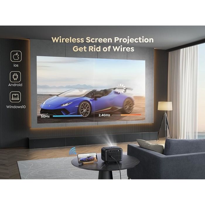 Videoproiector Toptro TR25 Full HD 1080P WiFi Bluetooth