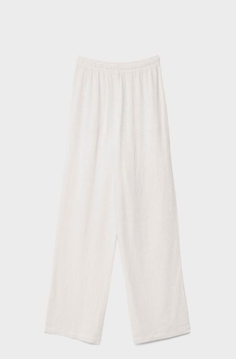 STRAIGHT-leg linen look Trousers
