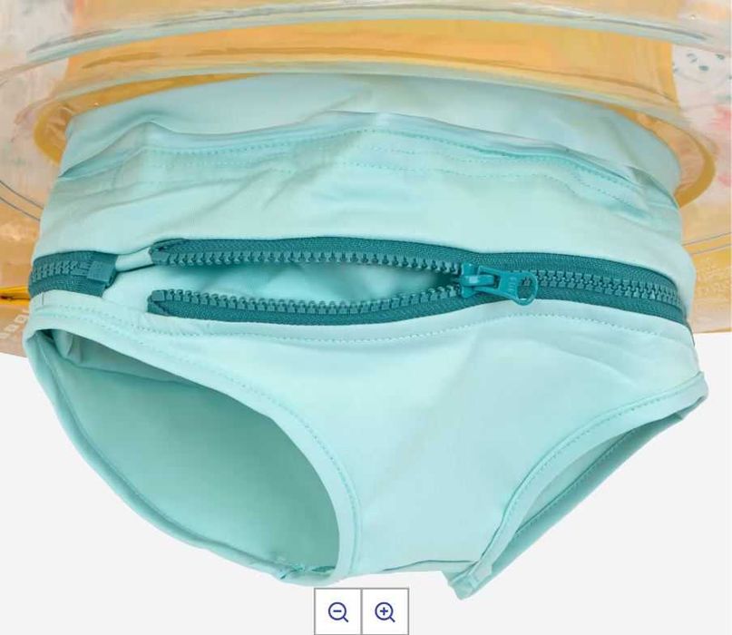 Colac cu manere si chilot pentru piscină/plaja, albastru pentru copii 7-15kg