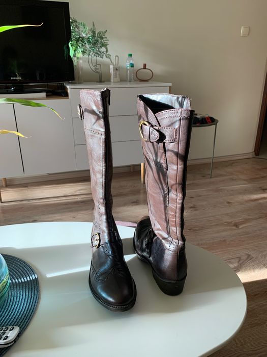 Кожени ботуши, тъмно кафяви