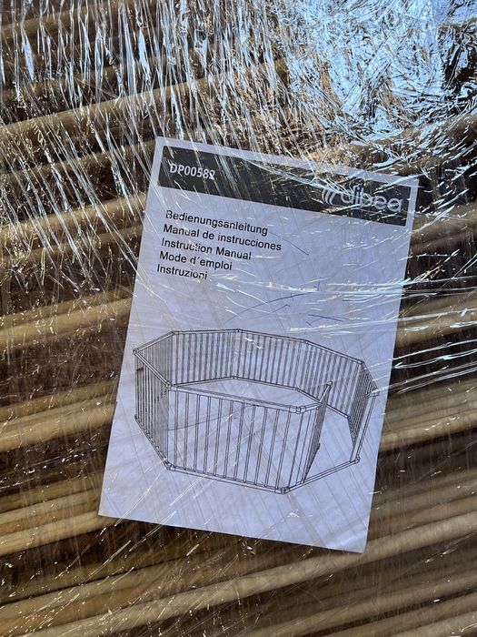 Дървена детска кошара