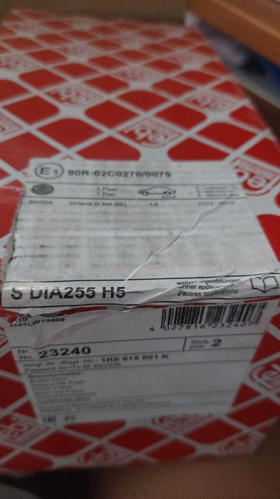 Спирачен диск FEBI BILSTEIN 23240 за задна ос