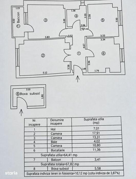C.Călărașilor | Renovat integral | Încălzire în pardoseală | 3 camere