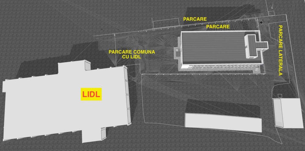 Cladire industriala 3 etaje - 1670m2, linga Lidl  Onesti
