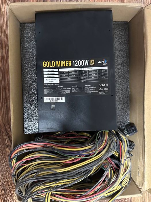 Блок питание gold miner 1200w