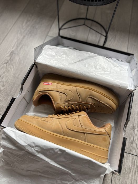 Nike AirForce 1 X Supreme Brown 41