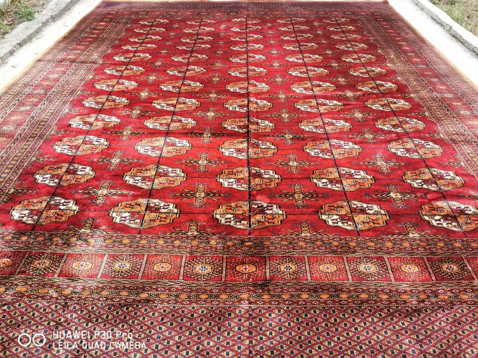 Ръчно Тъкан (Tekke Buhara) Персийски Вълнен Килим