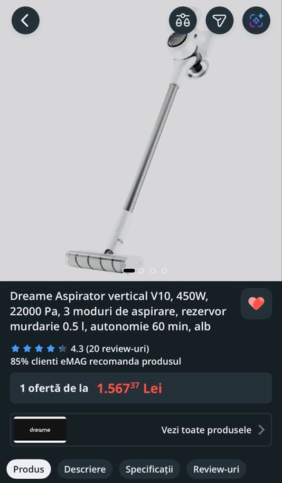 Aspirator vertical Dreame