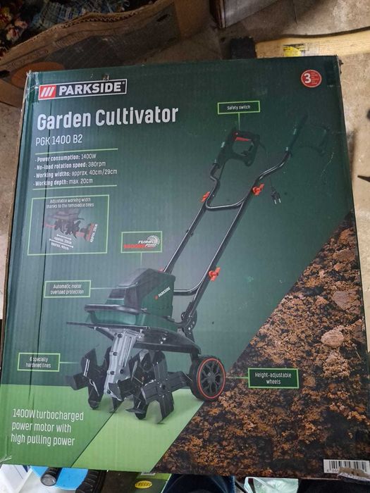 Vand motocultor Parkside 1400 B2 nou