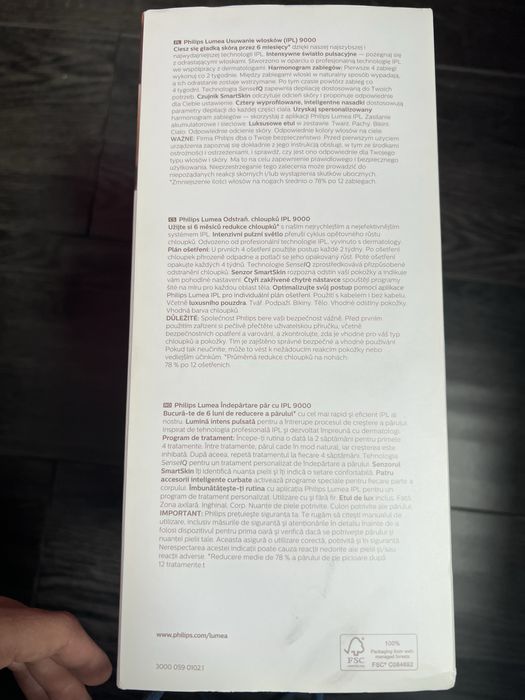 Epilator IPL Philips Lumea Seria 9000 BRI958/00