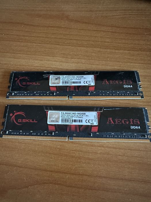 DDR4 2x8GB 3000mhz , G Skill Aegis