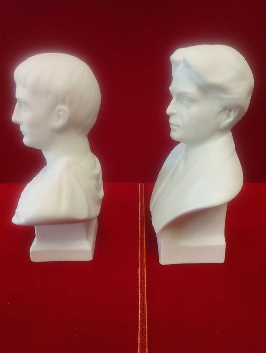 Busturi portelan - Traian si G. Enescu