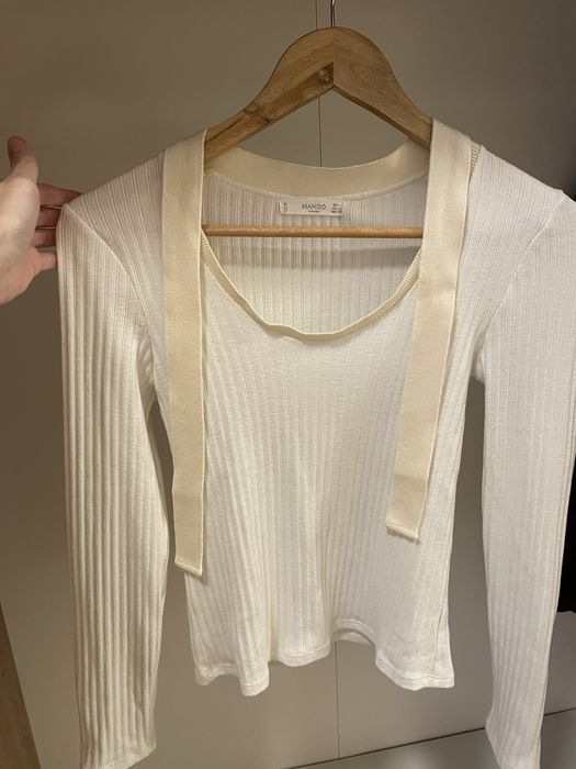 Bluză albă mango s/36 / pulover