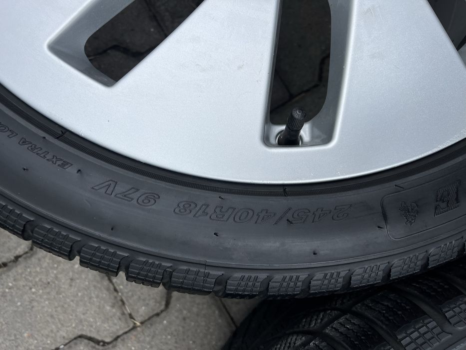 Jante aliaj 5x112mm, anvelope iarna! 245/40 R18, Audi A4 B8, B9, A5, A6 C6, C7, A7, A8, ET26!!