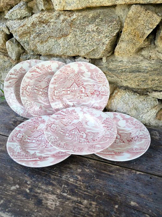 Английски дълбоки чинии 6 броя