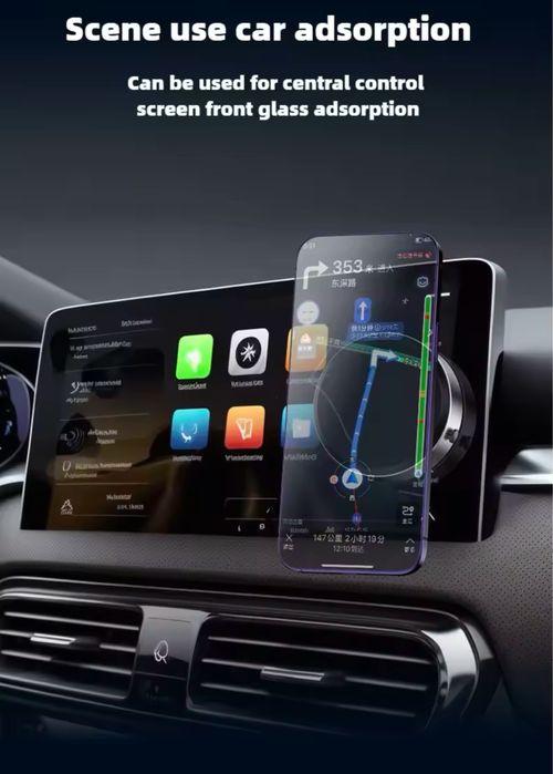 Suport Negru Magsafe Telefon Prindere Automata