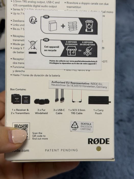 Pachet LAVARIERE + MICROFON  RODE wireless go 2