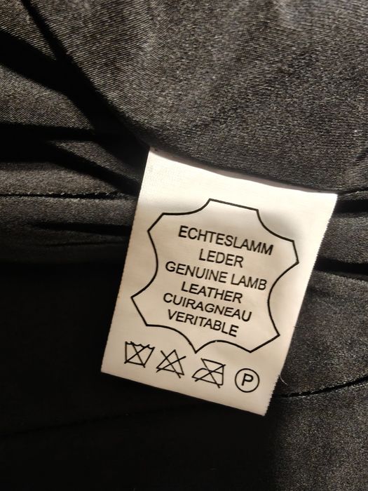 Яке от естествена кожа жълто размер XL