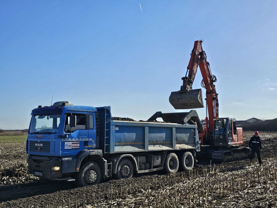 Terasamente parcari, drumuri, hale