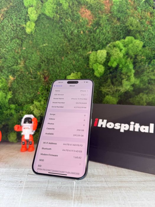 iPhone 15 Pro Max, Blue Titanium, 256 GB, 88% Baterie #7013