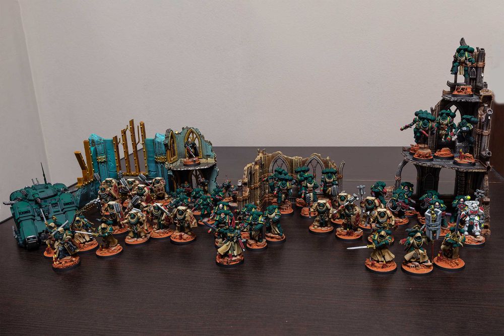 Dark Angels 3d printed 2000 point army