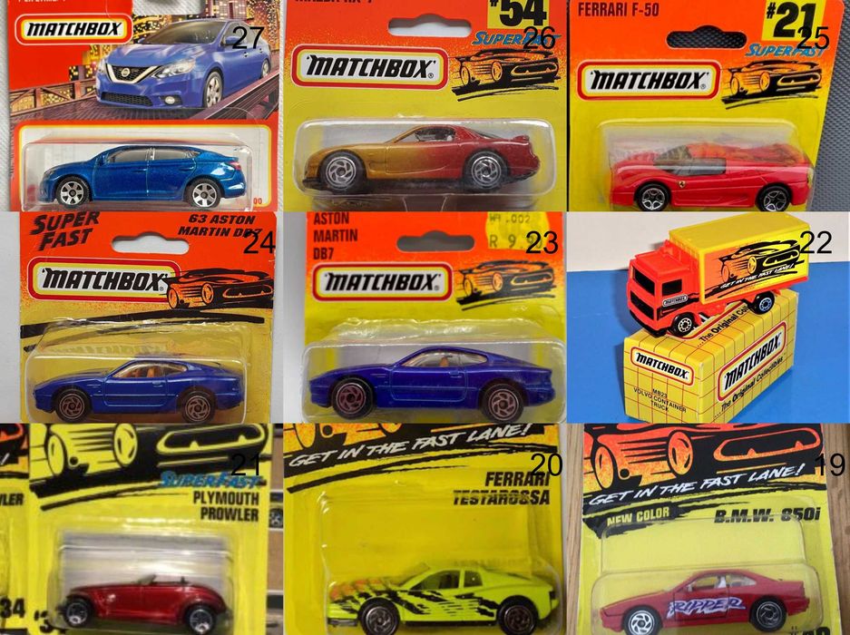 Метални колички Мачбокс Matchbox от различни години в мащаб 1:64 Част1