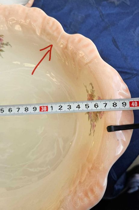 Викториански комплект за баня - кана 4,5л. и леген, произход - Англия.