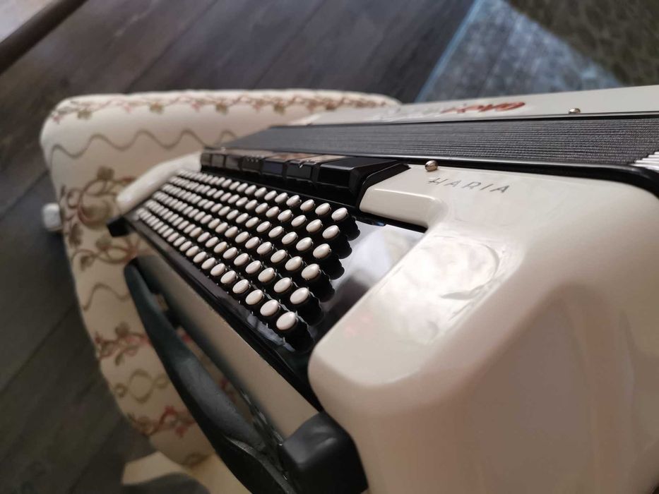 Acordeon Bugari Evo Haria 41 White Bijuterie