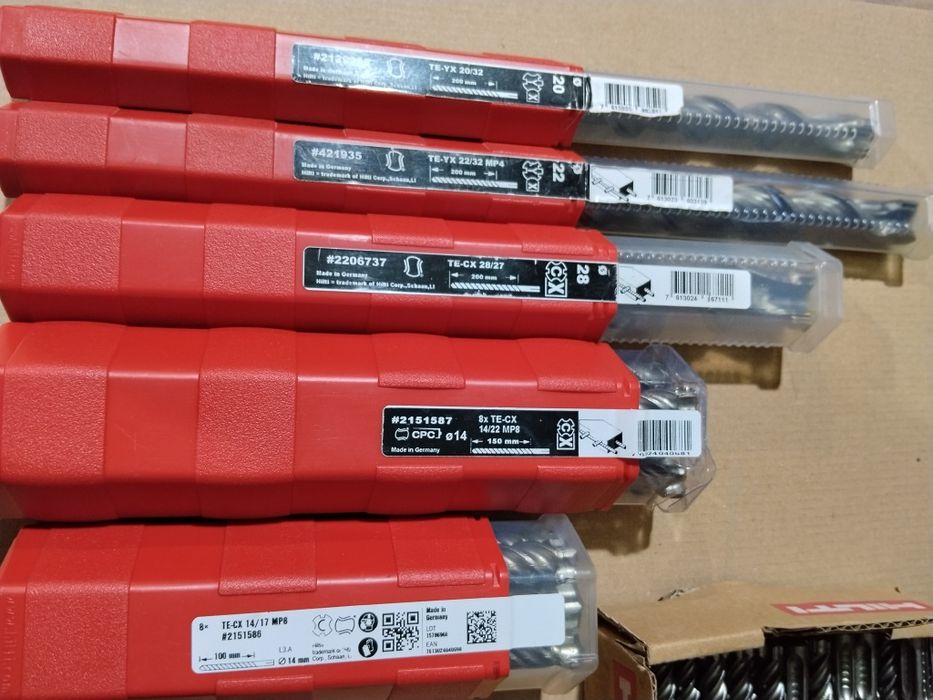 Hilti свредла единични бройки