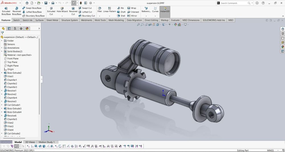 Solidworksda 3D modellash