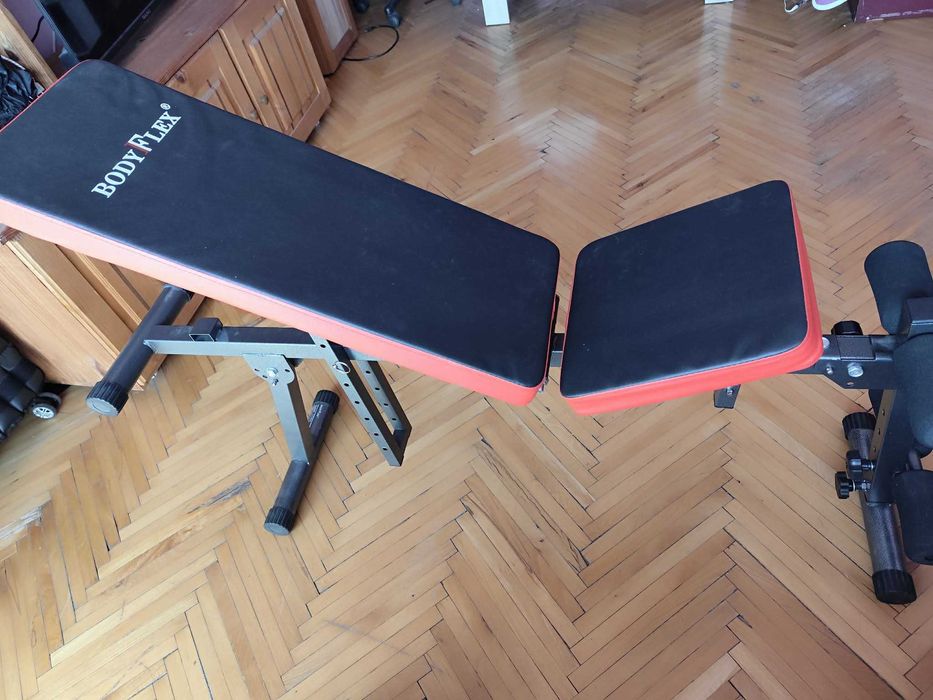 Регулируема фитнес лежанка BodyFlex – Като НОВА!