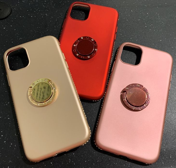 Husa + pietricele + inel iPhone 11 , 11 Pro, 11 Pro Max