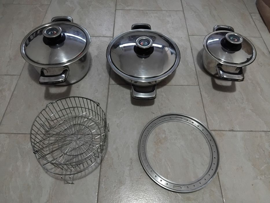 Set Complet Vase Gătit Zepter Original – Inox 18/10 – Gătire Sănătoasă