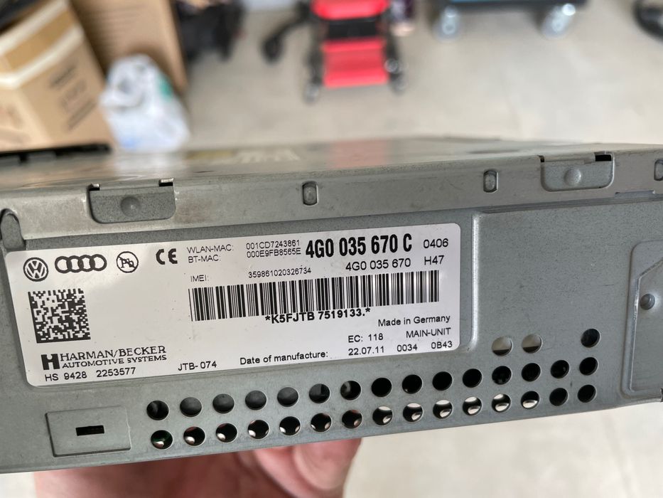 Навигация АУДИ А6 Ц7 AUDI A6 C7 4g