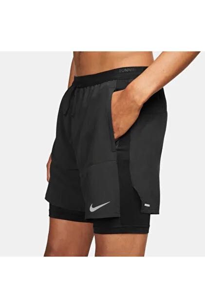 Мъжки къси панталонки : Nike Running Flex Short Stride 2-in-1 Black XXL