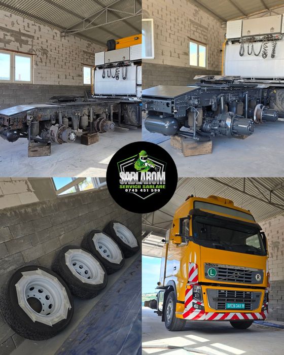 Sablare profesională și vopsire – camioane, șasiuri, obiecte metalice