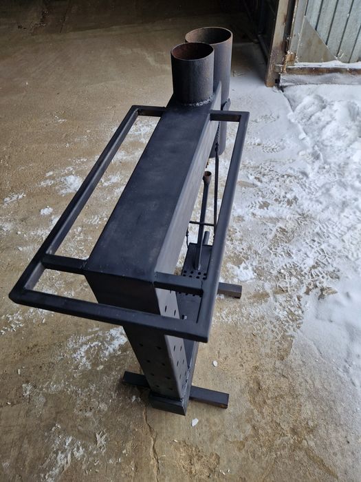 Печь на отработке огонь