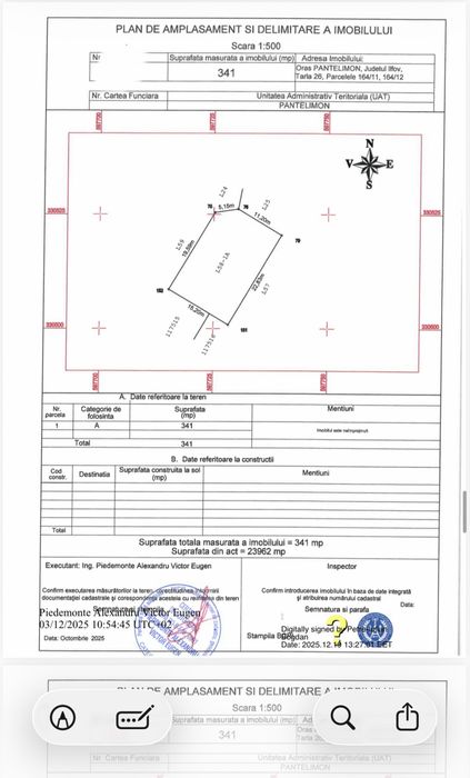 Teren Oras Pantelimon, str. Ialomita 4,