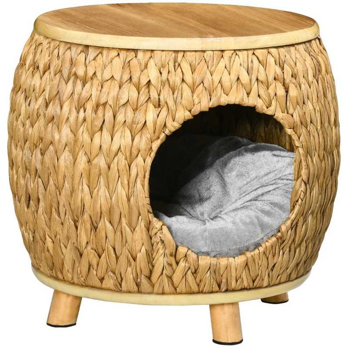 Котешка пещера Pawhut, изработена от воден зюмбюл
