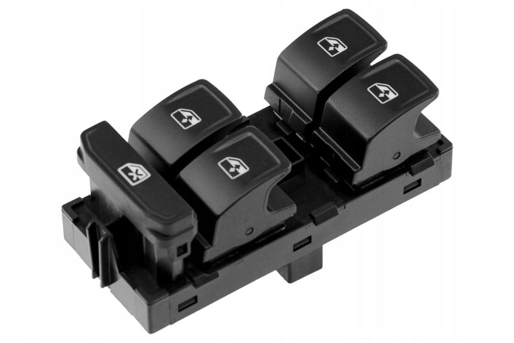 Бутон ключ за стъкла, Volkswagen, VW Passat B8, Golf 7, Polo 6, Черен